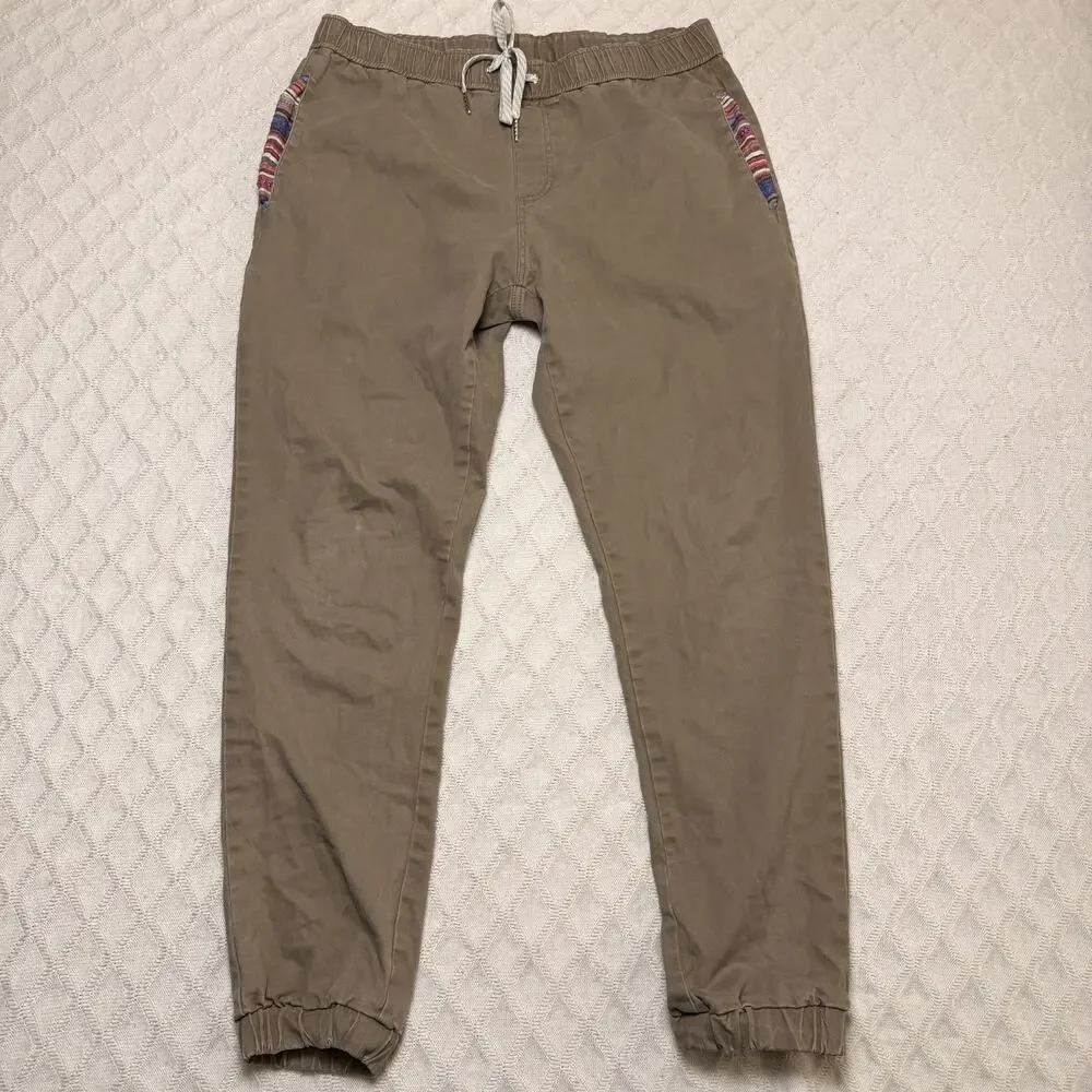 Lot Of 3 Wowie Pants Men L Navy, Kakhi & Green Rambler Chino Joggers Drawstring - Picture 4 of 7